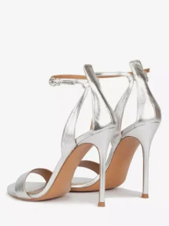 White High Heel Sandals Open Toe Stiletto Heel Prom Shoes