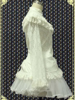 White Lace Lolita Blouse Long Sleeves