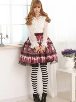 White Lace Lolita Blouse Long Sleeves