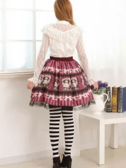White Lace Lolita Blouse Long Sleeves