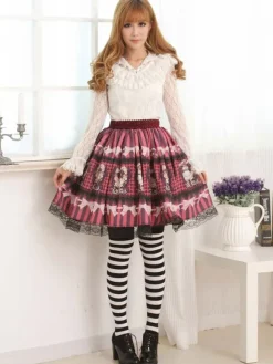 White Lace Lolita Blouse Long Sleeves