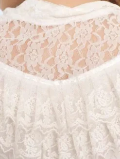 White Lace Lolita Blouse Long Sleeves