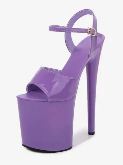 White Pole Dance Shoes Sexy Platform High Heel Sandals