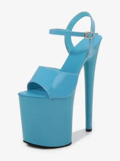 White Pole Dance Shoes Sexy Platform High Heel Sandals