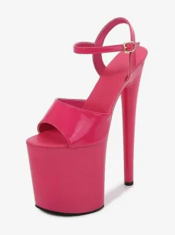 White Pole Dance Shoes Sexy Platform High Heel Sandals