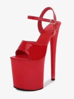 White Pole Dance Shoes Sexy Platform High Heel Sandals