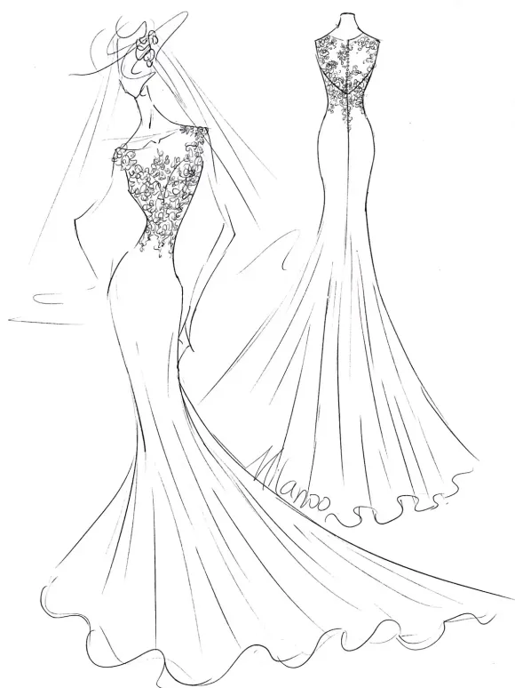 White Simple Mermaid Wedding Dress Chiffon Illusion Neckline Sleeveless Court Train Applique Sheath Bridal Gowns Free Customization