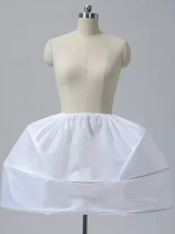 White Vintage Victorian Panniers Side Hoops Dress