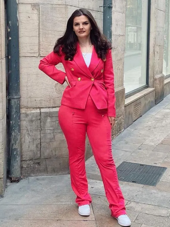 White Women Pants High Waisted Straight Leg Long Pants