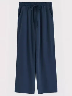 Wide Leg Trousers For Women - Casual Flowy Drawstring Elastic Waist Pants - Summer Beach Vacation 2026