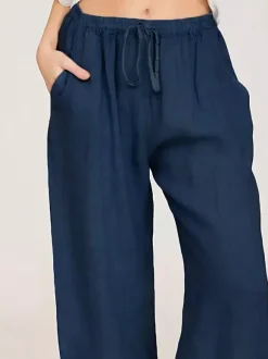 Wide Leg Trousers For Women - Casual Flowy Drawstring Elastic Waist Pants - Summer Beach Vacation 2026