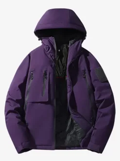 Winter Graphene Cotton Coat Men's Hooded Casual Loose Warm Cotton Coat