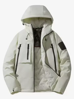 Winter Graphene Cotton Coat Men's Hooded Casual Loose Warm Cotton Coat