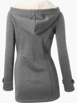 Winter Jackets For Women Hoodie Gray Coat Outerwear