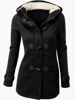 Winter Jackets For Women Hoodie Gray Coat Outerwear
