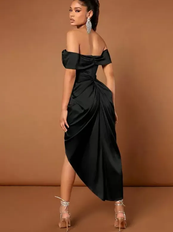 With Cocktail Dress Fashion Short Short Bateau Neck