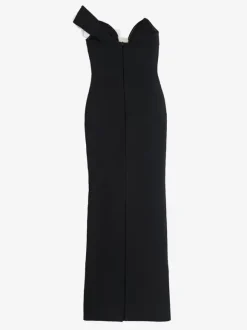 With Cocktail Dress Modern Ball Gown Floor-Length V-Neck Flowers Polyester