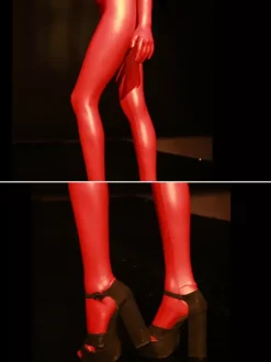 Woemen's Zentail Catsuit Latex Ammonia Full Cover Bodysuit Patent leather Jumpsuits