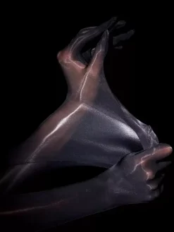 Woman Party White Ultra-Thin Gloves Silky Sexy Smooth Gloves