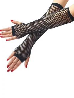 Woman's Black Halloween Gloves Acc