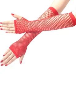 Woman's Black Halloween Gloves Acc