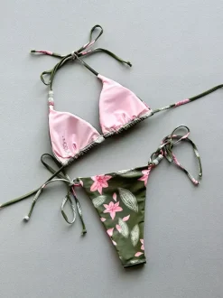 Women Bikini Swimsuit Green Summer Sexy Swimwear