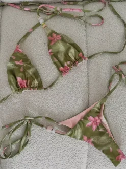 Women Bikini Swimsuit Green Summer Sexy Swimwear