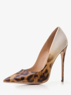 Women High Heels Pointed Toe Leopard Print Heels Stiletto Prom Heel Pumps