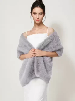 Women Poncho Black Cape