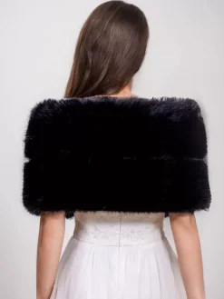 Women Poncho Black Cape