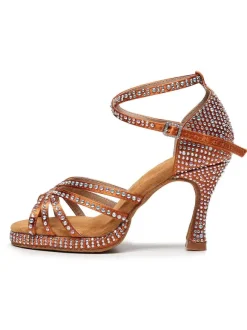 Women Rhinestones Strappy Dance Shoes