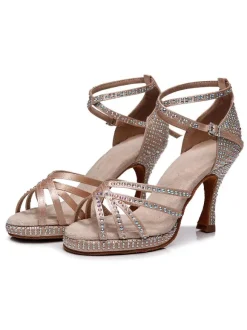 Women Rhinestones Strappy Dance Shoes