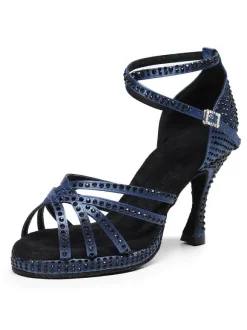 Women Rhinestones Strappy Dance Shoes