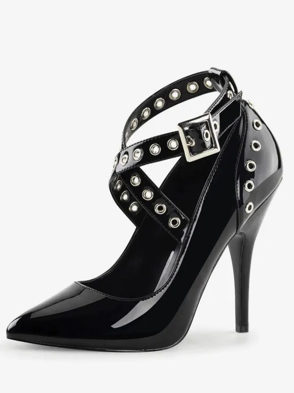 Women Sexy High Heels Red Pointed Toe Sequins Sexy Shoes