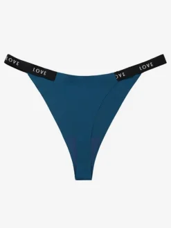 Women Sexy Panties Deep Purple Letters Print Underwear Lingerie