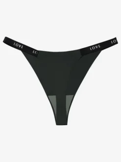 Women Sexy Panties Deep Purple Letters Print Underwear Lingerie