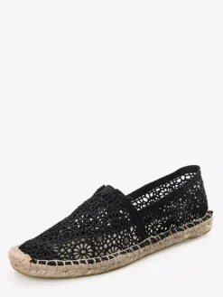 Women'a Flat Loafers Lace Round Toe Slip On Flat Shoes