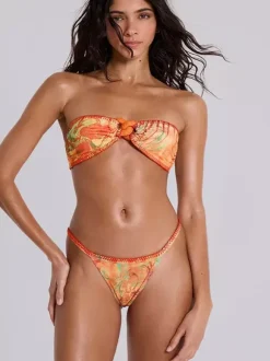Women Bikini Swimsuit Watermelon Red Open Shoulder Summer Beach Swimwear