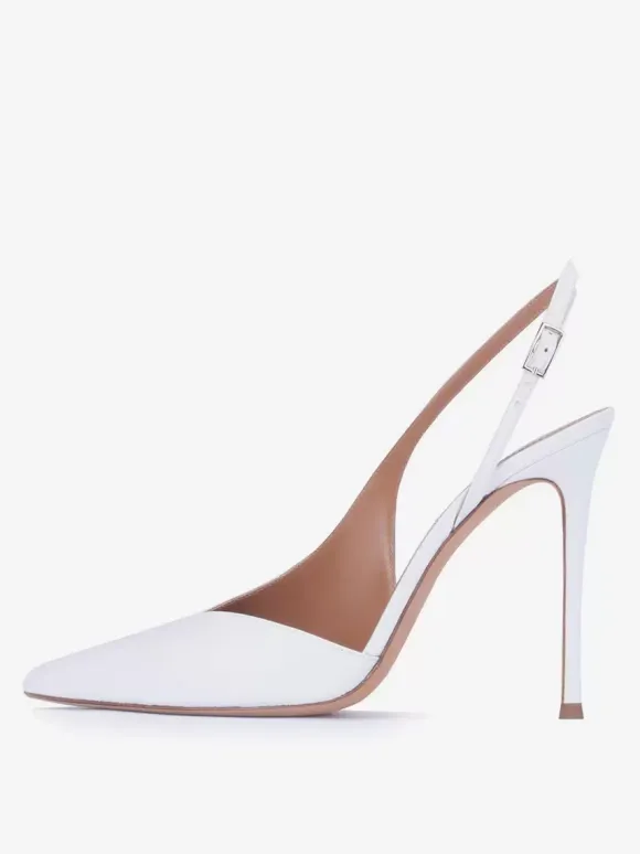 Women Dress Pumps Slingback Desinged Pointed Toe High Heels