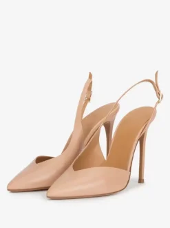 Women Dress Pumps Slingback Desinged Pointed Toe High Heels
