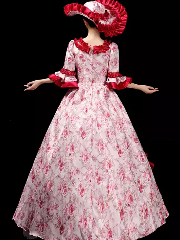 Women European Royal Court Gown Vintage Victorian Ball Dress Elegant Princess Photography Costume And Stage Show Performance Dress