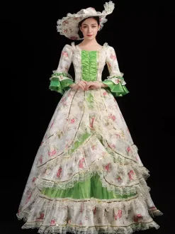 Women European Royal Court Gown Vintage Victorian Ball Dress Elegant Princess Photography Costume And Stage Show Performance Dress