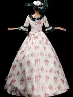 Women European Royal Court Gown Vintage Victorian Ball Dress Elegant Princess Photography Costume And Stage Show Performance Dress