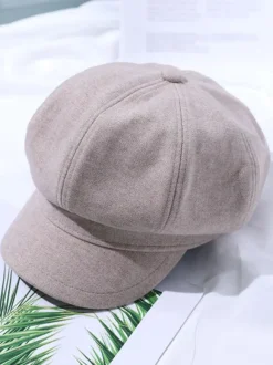 Women Hats Beautiful Acrylic Fiber Coffee Brown Beret