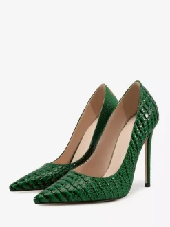 Women High Heels Pointed Toe Slip On Pumps Dress Shoes