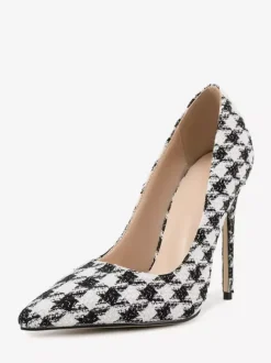 Women High Heels Pointed Toe Slip On Pumps Dress Shoes
