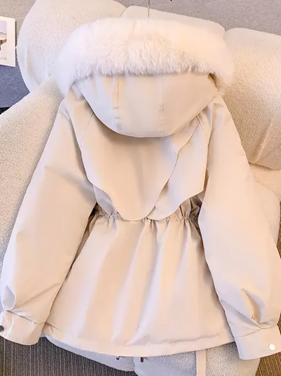 Women Jacket Faux Fur Polyester