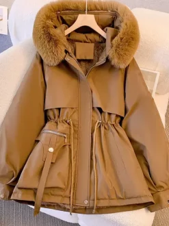Women Jacket Faux Fur Polyester