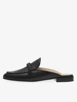 Women Pink Mule Loafers Round Toe Designed Flat Mules