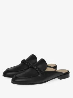 Women Pink Mule Loafers Round Toe Designed Flat Mules